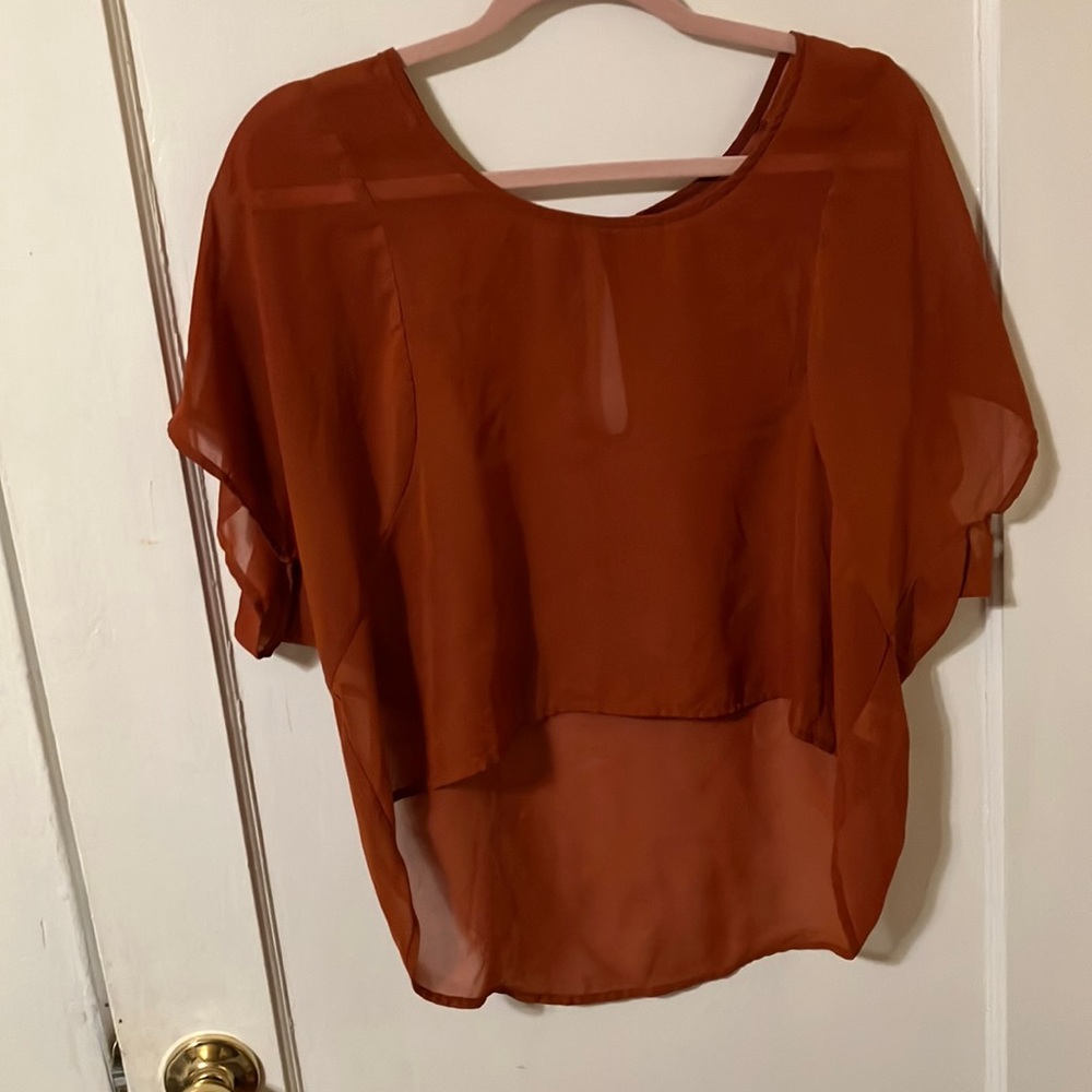 Nordstrom Orange Blouse